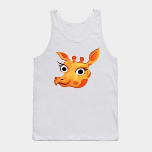 Giraffe Face hand Drawn Tank Top